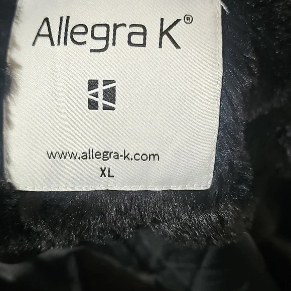 Allegra K Women's Lapel Faux Fur Coat for Women's Fuzzy Winter Warm Jacket - Picture 9 of 10